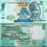 50 Kwacha Malawi 2020, P64g UNC - Kliknutím na obrázok zatvorte -